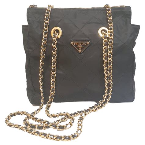 prada black bag shoulder|prada black shoulder bag vintage.